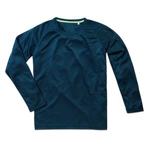 Stedman STE8420 - Camiseta Deporte Manga Larga Active-Dry Marina Blue