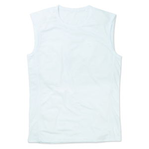 Stedman STE8440 - Camiseta sin Mangas Hombres Active-Dry Blanco