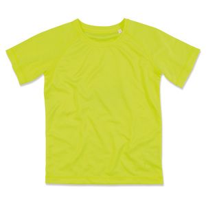Stedman STE8570 - Camiseta Cuello Redondo Niño ACTIVE 140 RAGLAN Cyber Yellow