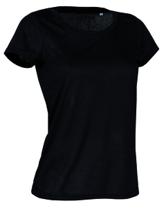 Stedman STE8700 - Camiseta Mujer Manga Corta Active-Dry  Black Opal