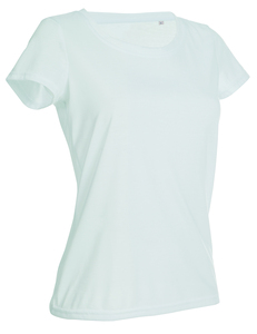 Stedman STE8700 - Camiseta Mujer Manga Corta Active-Dry  Blanco