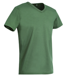 Stedman STE9010 - Camiseta Cuello Pico Ben para Hombres Verde Militar