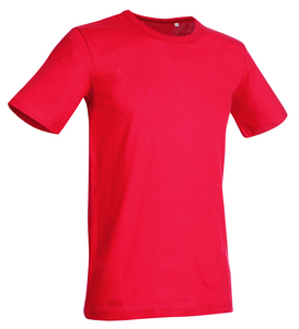 Stedman STE9020 - Camiseta Entallada Hombre Morgan  Crimson Red