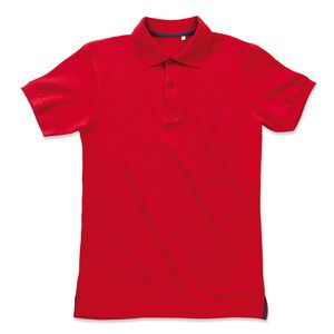 Stedman STE9050 - Polo Piqué Manga Corta Henry Hombre Crimson Red