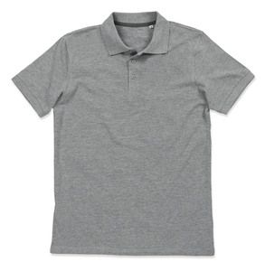 Stedman STE9060 - Polo Auténtico Piqué Harper Hombre Grey Heather