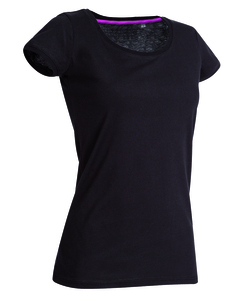 Stedman STE9120 - Camiseta Escote Ancho Megan  Black Opal