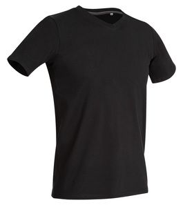 Stedman STE9610 - Camiseta Cuello Pico Hombre Clive SS Black Opal