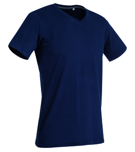 Stedman STE9610 - Camiseta Cuello Pico Hombre Clive SS Marina Blue