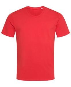 Stedman STE9630 - Camiseta Cuello Redondo Hombre Relax SS  Rojo Escarlata