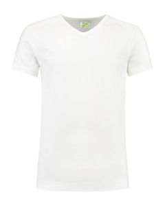 Lemon & Soda LEM1264 - Camiseta en v Cut/Elast SS paral Blanco