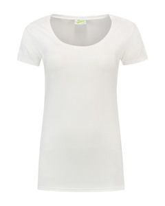 Lemon & Soda LEM1268 - Camiseta de la Trampa Cot/Elast SS para Ella Blanco