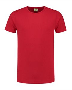 Lemon & Soda LEM1269 - Camiseta de la Trampilla Cot/Elast SS paral Rojo