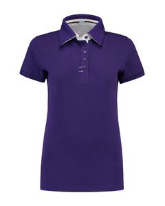 Lemon & Soda LEM3560 - Polo Contrast Cot/Elast SS para Ella Purple/WH