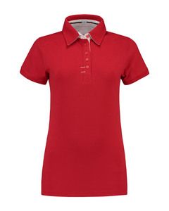 Lemon & Soda LEM3560 - Polo Contrast Cot/Elast SS para Ella Red/WH