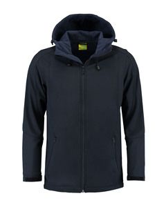 Lemon & Soda LEM3629 - Chaqueta Con Capucha Softshell paral Dark Navy