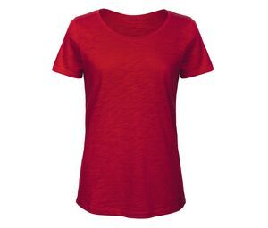 B&C BC047 - Camiseta Slub Para Mujer TW047 Chic Red