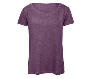 B&C BC056 - Camiseta Tri-Blend Para Mujer TW056 Heather Purple