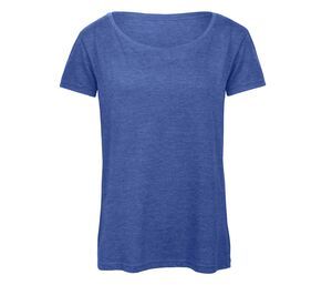 B&C BC056 - Camiseta Tri-Blend Para Mujer TW056 Heather Royal Blue