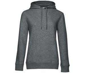 B&C BCW02Q - Sudadera con capucha Queen Heather Mid Grey