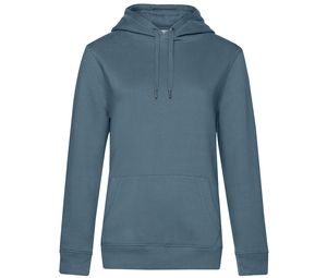 B&C BCW02Q - Sudadera con capucha Queen Nordic Blue