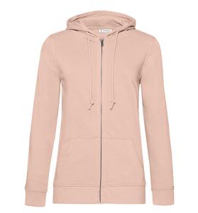 B&C BCW36B - Sudadera con sudadera con cremallera orgánica para mujeres Soft Rose