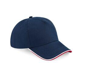 Beechfield BF025C - Gorra auténtica BF025C French Navy / Classic Red / White