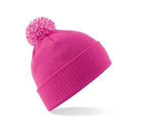 Beechfield BF450 - Gorro Snowstar Fuchsia / Off White