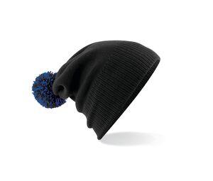 Beechfield BF450 - Gorro Snowstar Black / Bright Royal