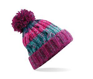 Beechfield BF486 - Gorro sacacorchos con pompón Winter Berries