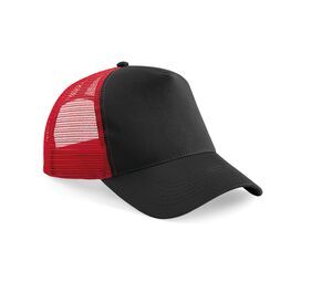 Beechfield BF640 - Gorra Trucker Black / Classic Red