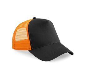 Beechfield BF640 - Gorra Trucker Black / Orange