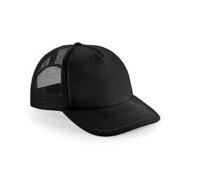 Beechfield BF645 - Gorra visera Vintage Snapback Trucker Black / Black