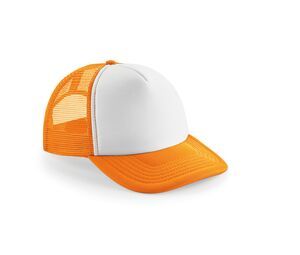 Beechfield BF64B - Gorra visera Junior Vintage Snapback Trucker Orange / White