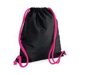 Bag Base BG110 - Bolsa Gymsac Premium Black / Fuchsia