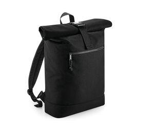 Bag Base BG286 - Mochila con cierre enrollable hecha de material reciclado Black