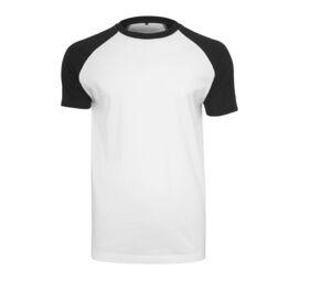Build Your Brand BY007 - Camiseta de Beisbol BY007 Blanco / Negro