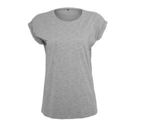 Build Your Brand BY021 - Camiseta mujer BY021 Gris mezcla