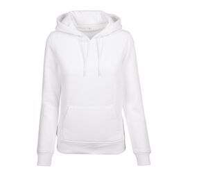 Build Your Brand BY026 - Sudadera con capucha para mujer BY026 White