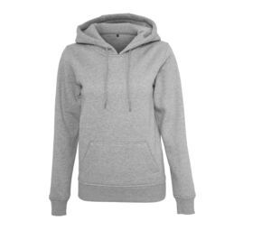 Build Your Brand BY026 - Sudadera con capucha para mujer BY026 Gris mezcla