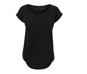 Build Your Brand BY036 - Camiseta larga de mujer BY036 Black