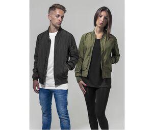 Build Your Brand BY044 - Chaqueta bomber para mujer BY044 Black