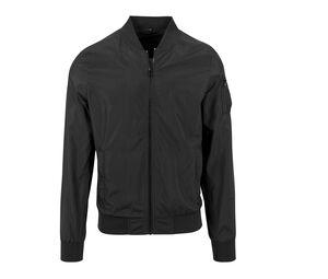 Build Your Brand BY045 - Chaqueta bomber para hombres BY045 Black