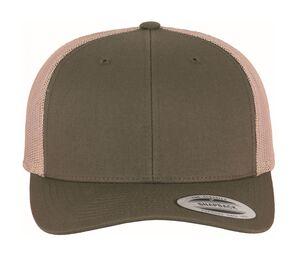 Flexfit F6606T - Gorra estilo camionero F6606T FlexFit Moss Green / Khaki