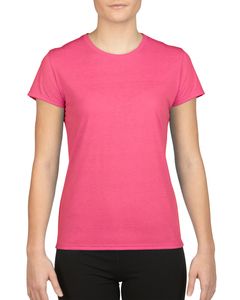 Gildan GN421 - Camiseta Deportiva Mujer PERFORMANCE Safety Pink