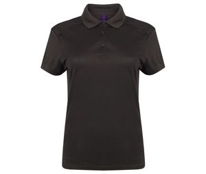 Henbury HY461 - Polo de poliéster para mujeres HY461 Gris oscuro