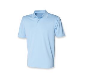Henbury HY475 - Camiseta Polo Coolplus® Azul claro