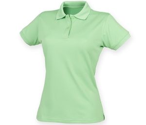 Henbury HY476 - Polo mujer transpirable Lime Green