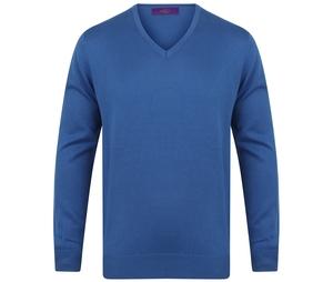 Henbury HY720 - Suéter con cuello de pico para hombre HY720