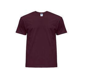 JHK JK155 - Camiseta de cuello redondo hombre 155 Burgundy