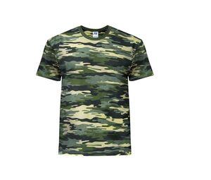 JHK JK155 - Camiseta de cuello redondo hombre 155 Camouflage